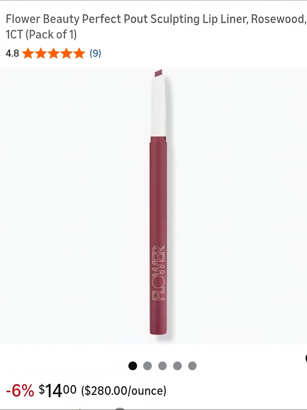 FLOWER ,Perfect Pout Sculpting Lip Liner - Rosewood